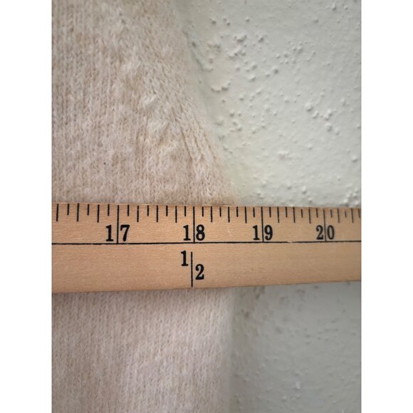 Zara Turtle Neck Sleeveless Knit Sweater Dress Beige L - Picture 8 of 13